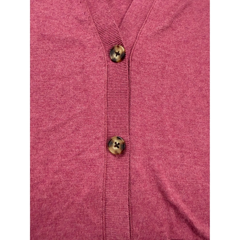Abercrombie‎ Fitch Pink Cardigan Sweater Womens XXS Embroidered Moose Pockets - Picture 6 of 10